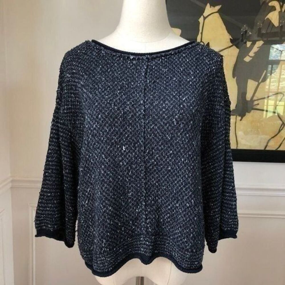 Free People Boxy Cropped Marled Knit XS